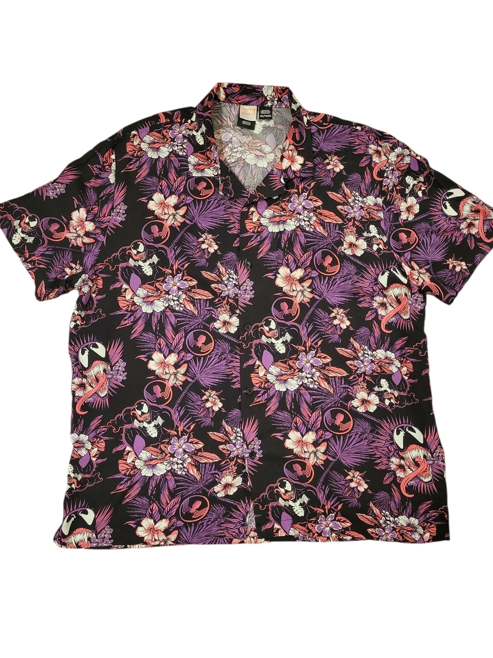 🖤 Marvel Venom Floral Hawaiian Shirt 🖤